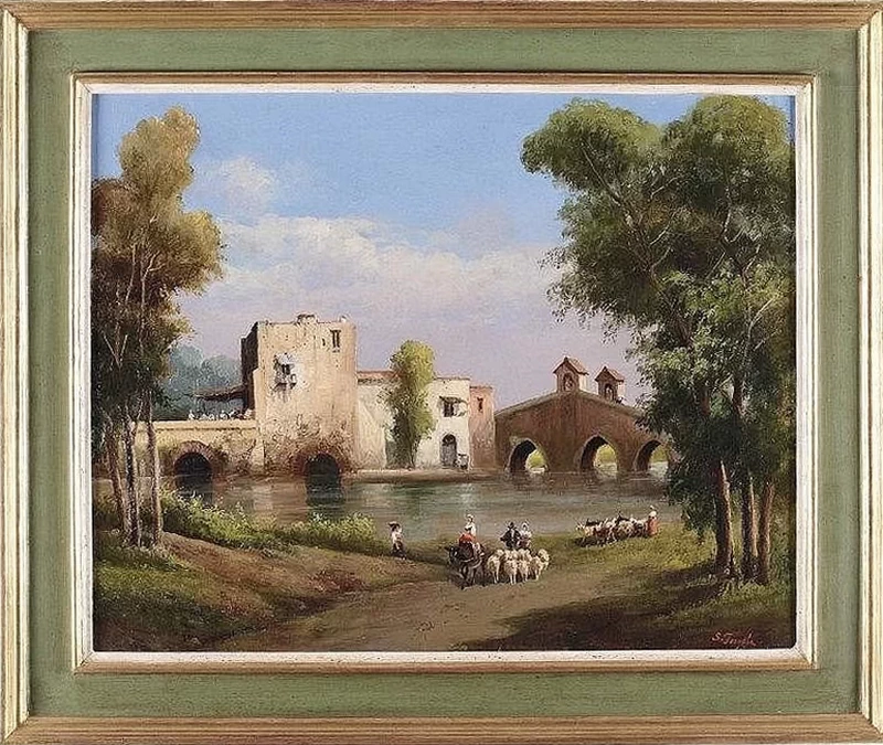 Paesaggio con figure